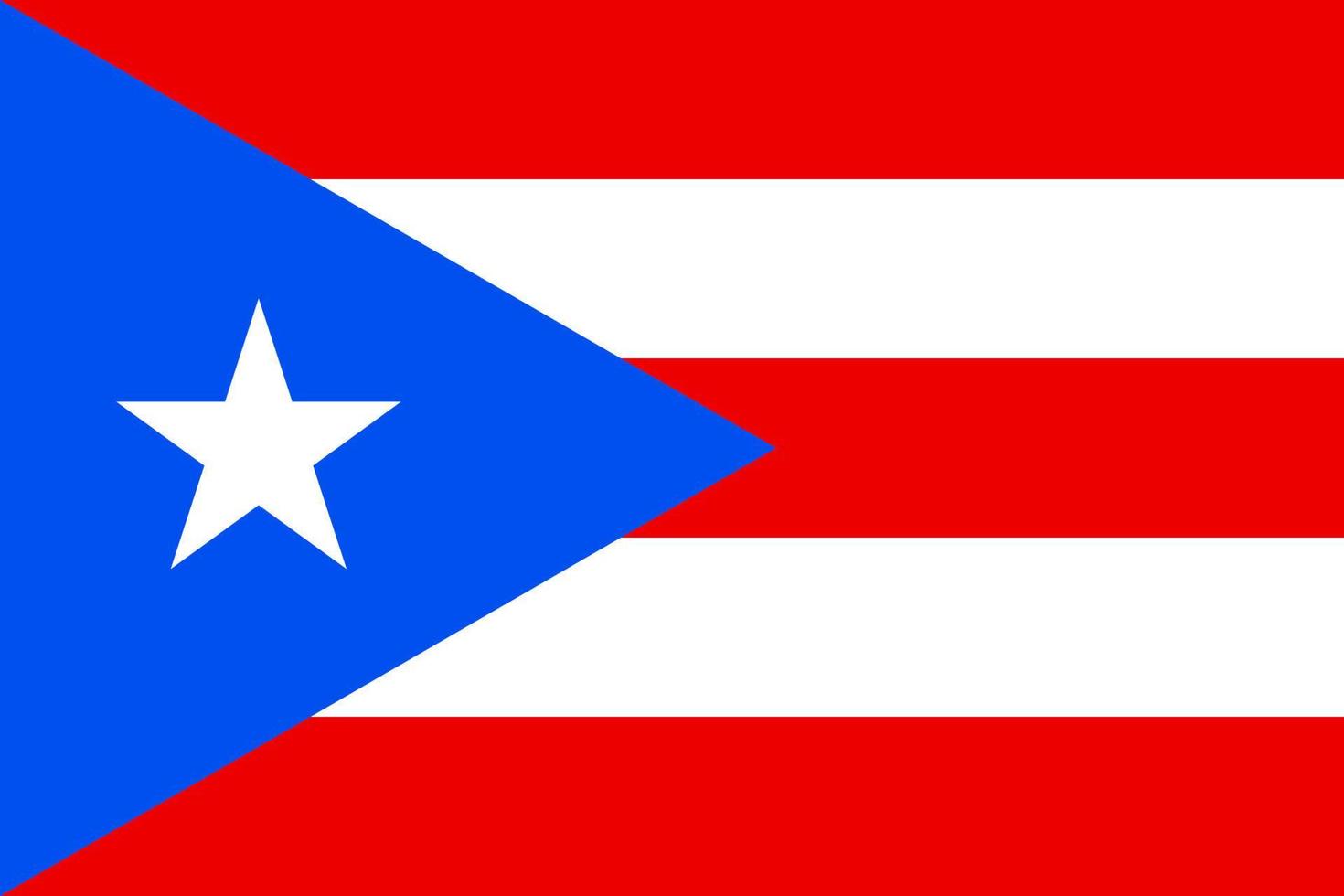 Cuba sencillo bandera correcto tamaño, proporción, colores. vector