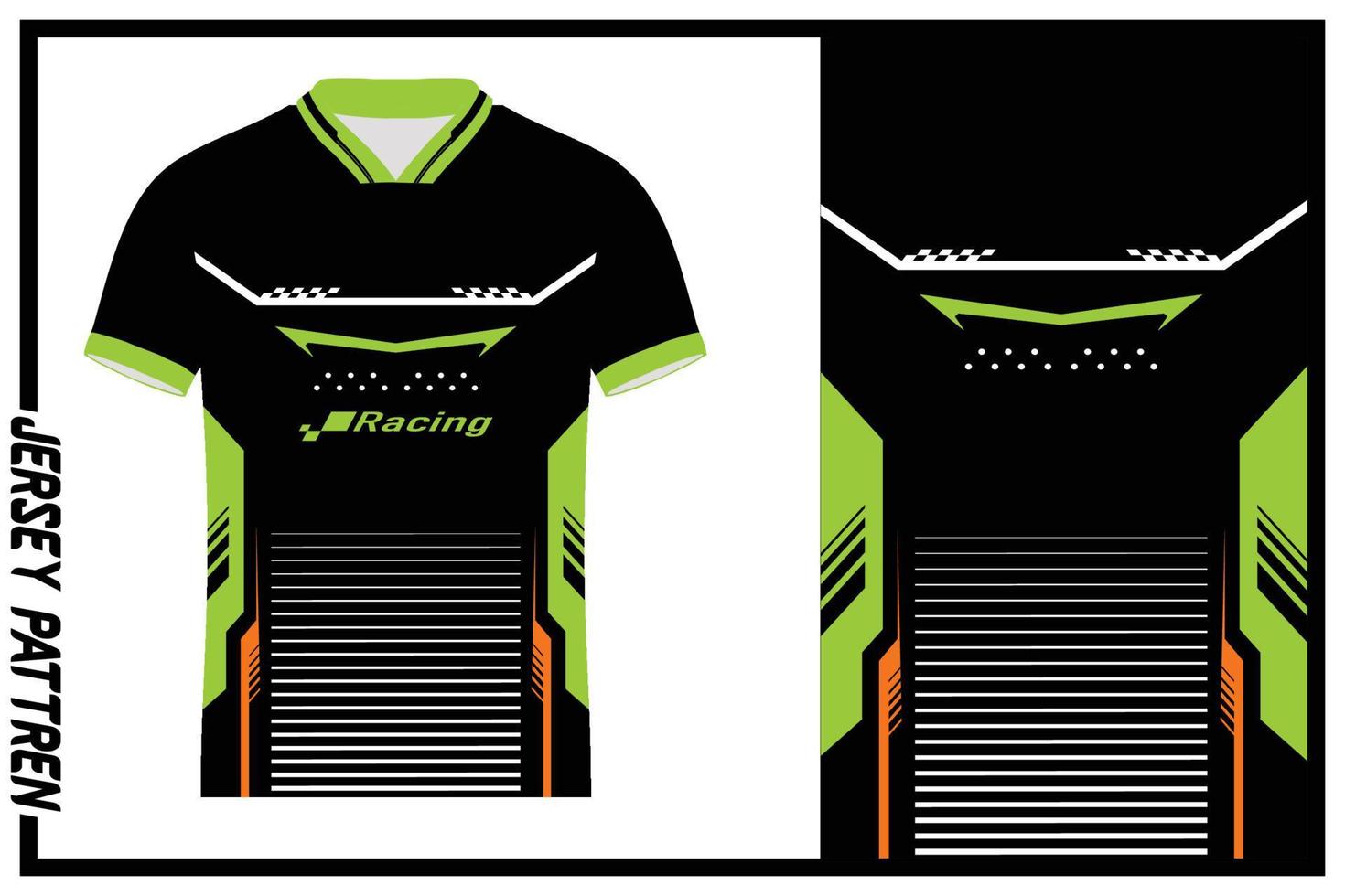 Mockup jersey Racing pattren background design, automotive vehicle repair, suitable for screen printing, stickers, banners, jersey teams, companies Free Vector