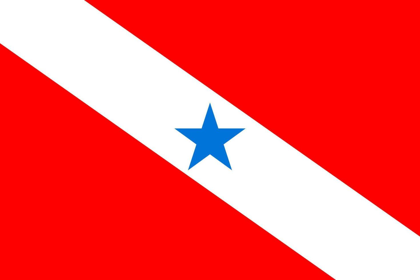 Simple flag state of Brazil vector