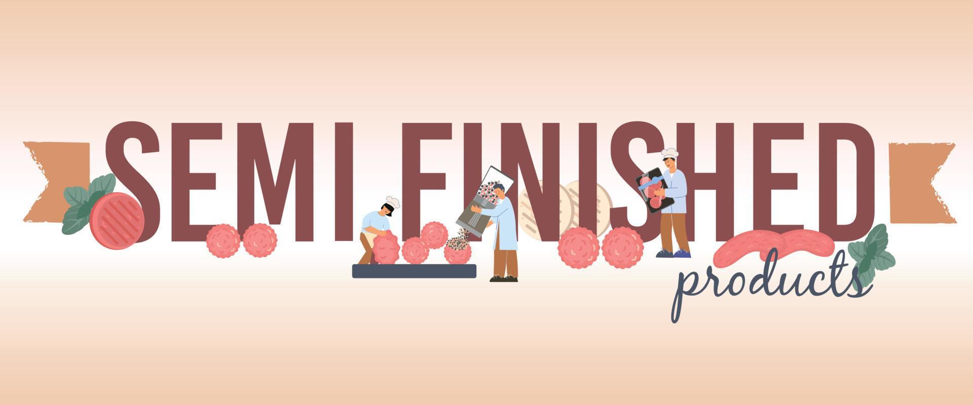 Semi Finished Products Composition 21841131 Vector Art at Vecteezy