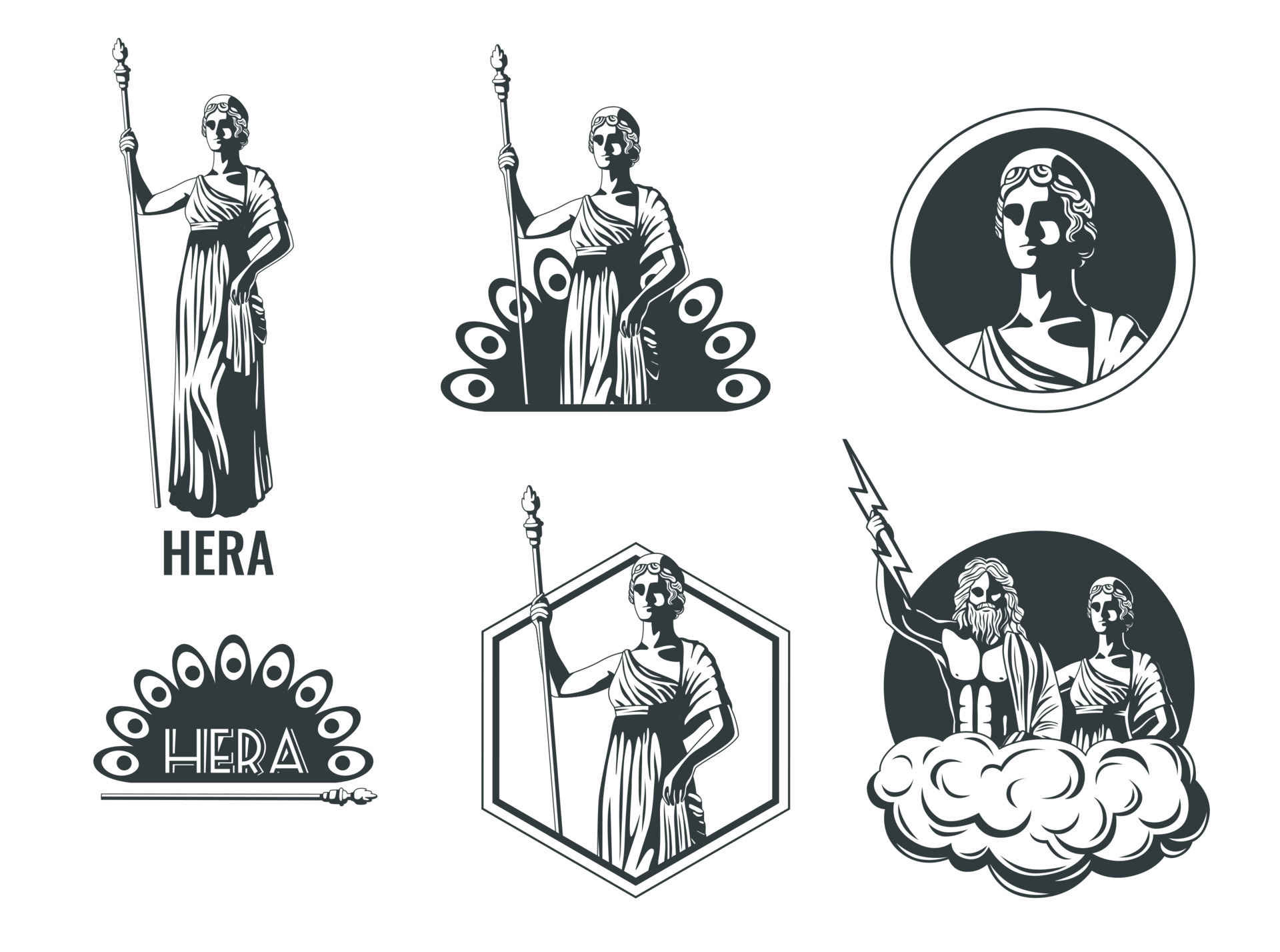 Greek Goddess Hera Emblems 21841149 Vector Art at Vecteezy Greek Goddess Hera Emblems 21841149 Vector Art At Vecteezy