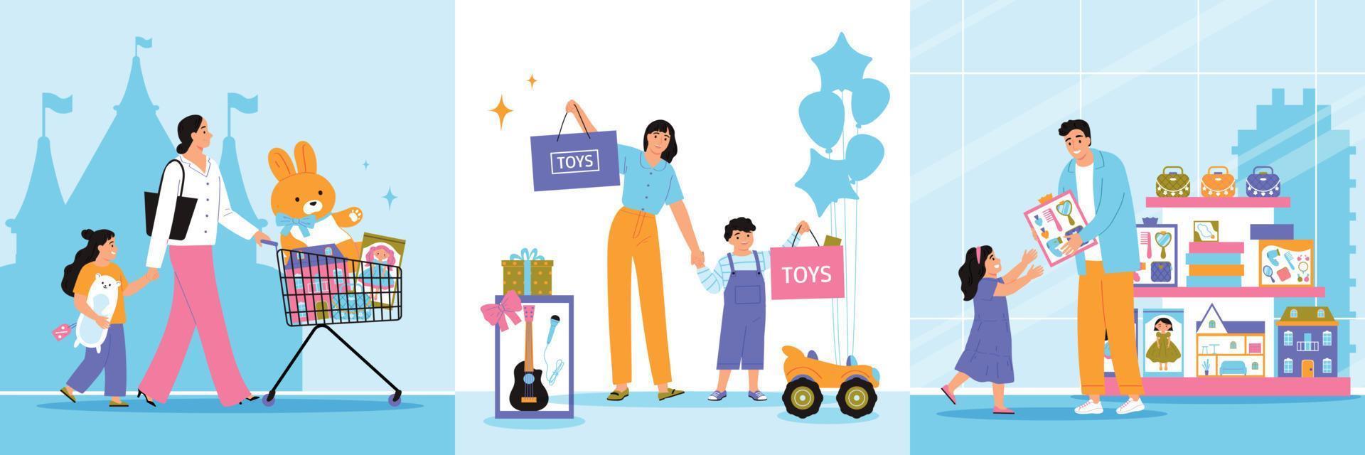 Toys Shop Design Concept vector