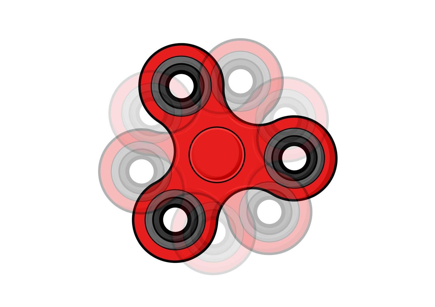 Fidget Spinner Clipart Vector Isolated On White Background