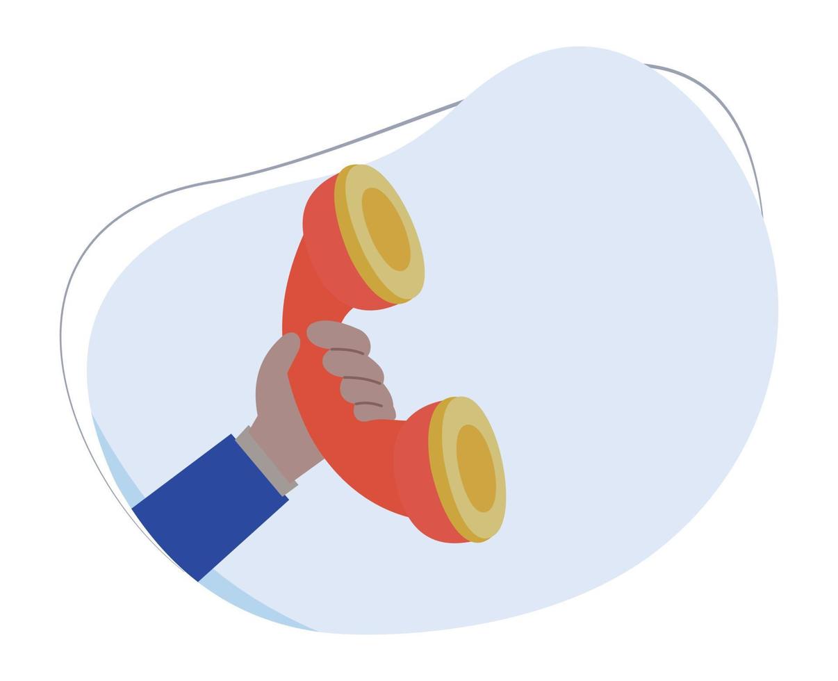 hotline call center icon concept. telephone contact costomer. sevice support contact vector