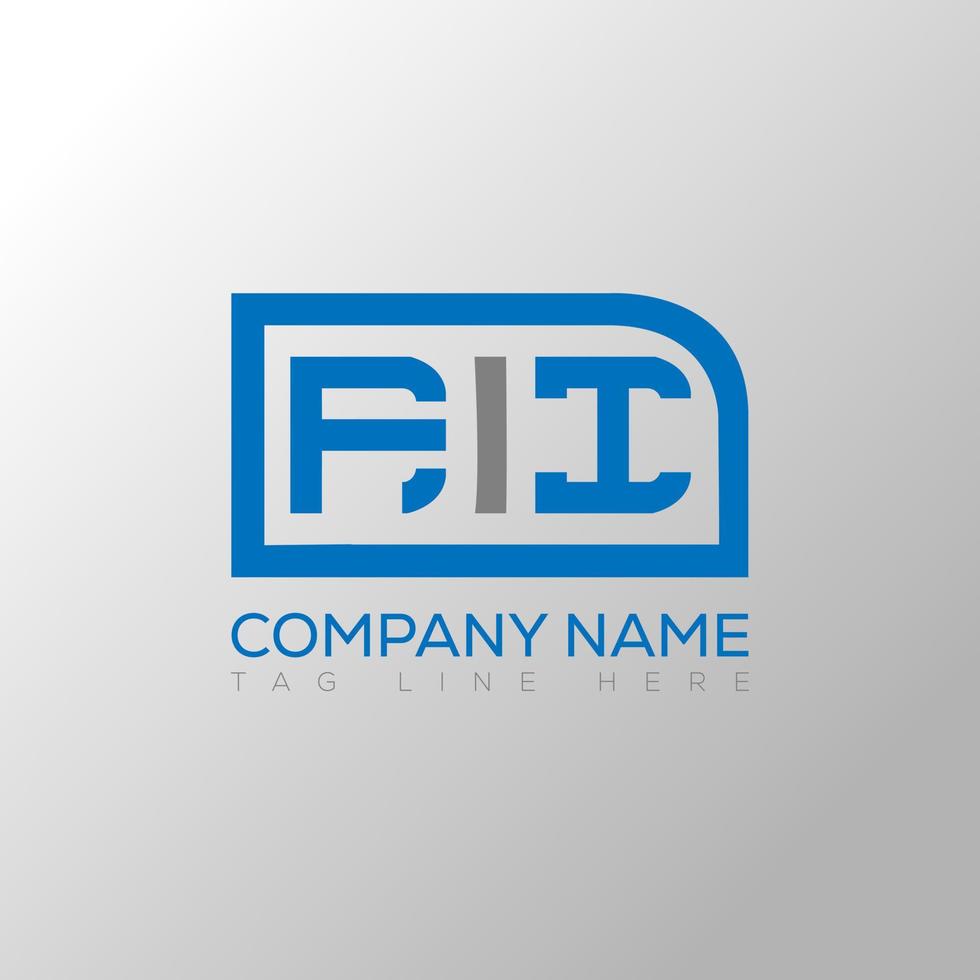 FII letter logo creative design. FII unique design. vector