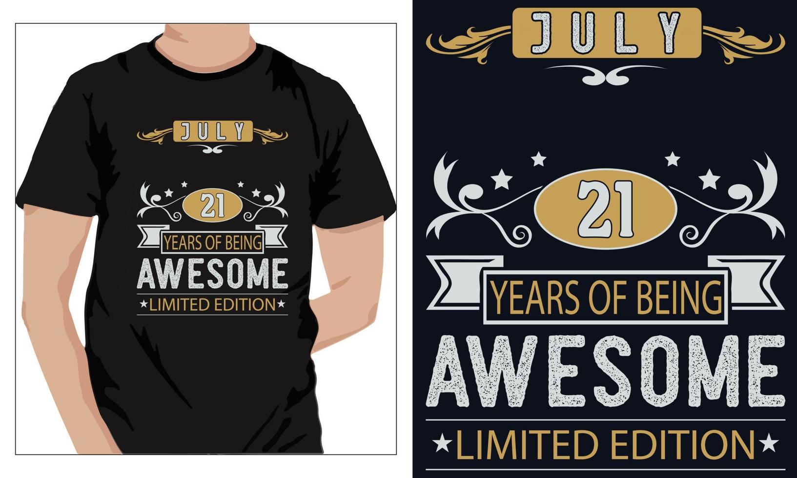 birthday t-shirts Design for everyone 2002 vector