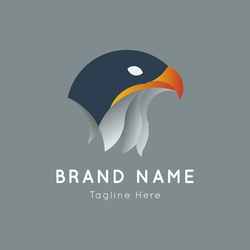 Eagle concept logo. Modern and minimalist logotype. Fit for company, brand, identity, merch, business. Vector eps 10.