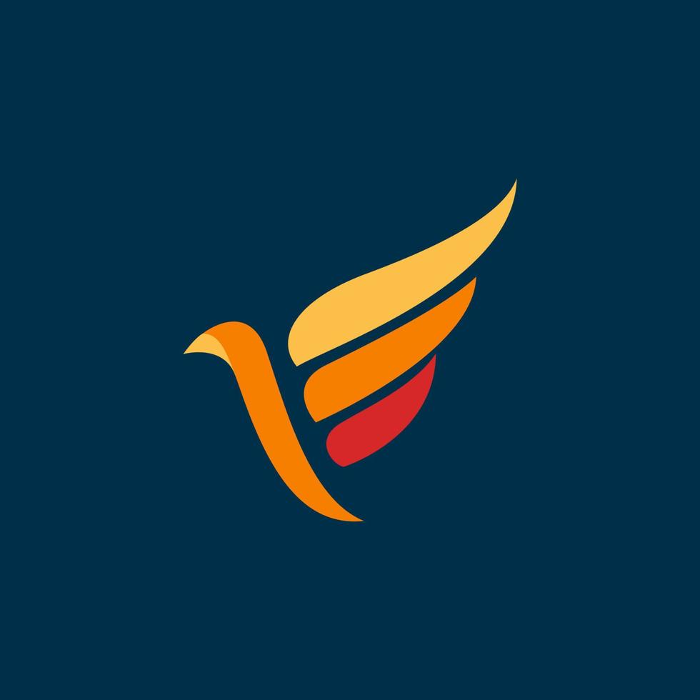 pájaro concepto logo. moderno y minimalista logotipo ajuste para compañía, marca, identidad, mercancía, negocio. vector eps 10