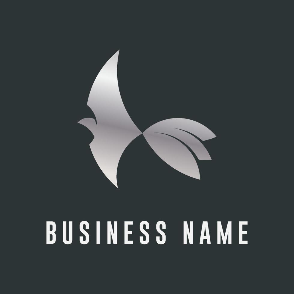 Bird concept logo. Modern and minimalist logotype. Fit for company, brand, identity, merch, business. Vector eps 10.