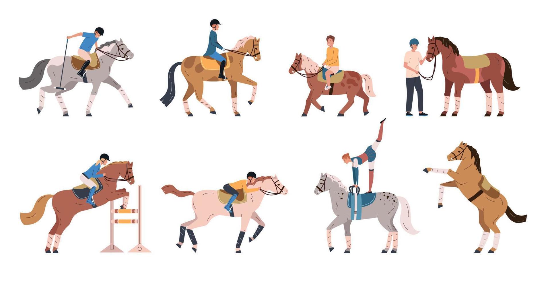 Horse Sport Set vector