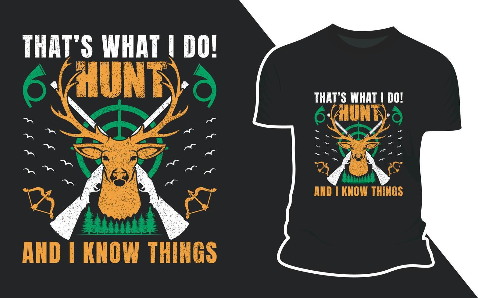 Hunting Vector Custom T shirt Apparel Clothing Design