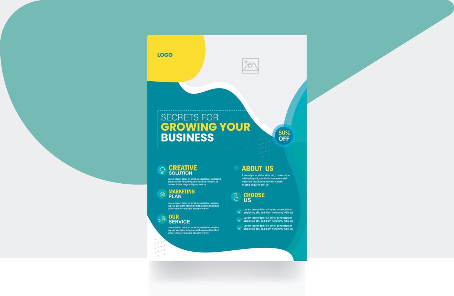 Corporate Flyer Design Brochure Template vector