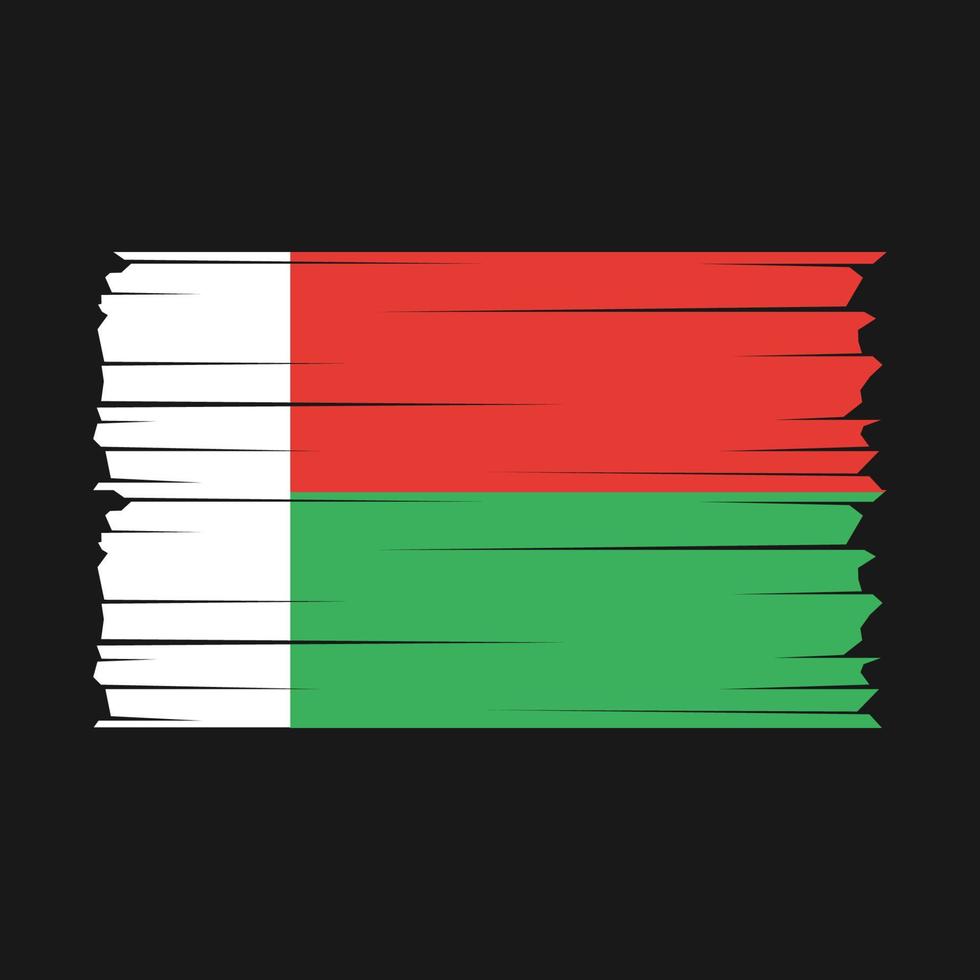 vector de bandera de madagascar