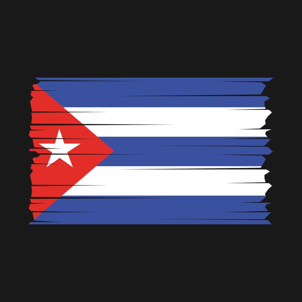 vector de bandera de cuba