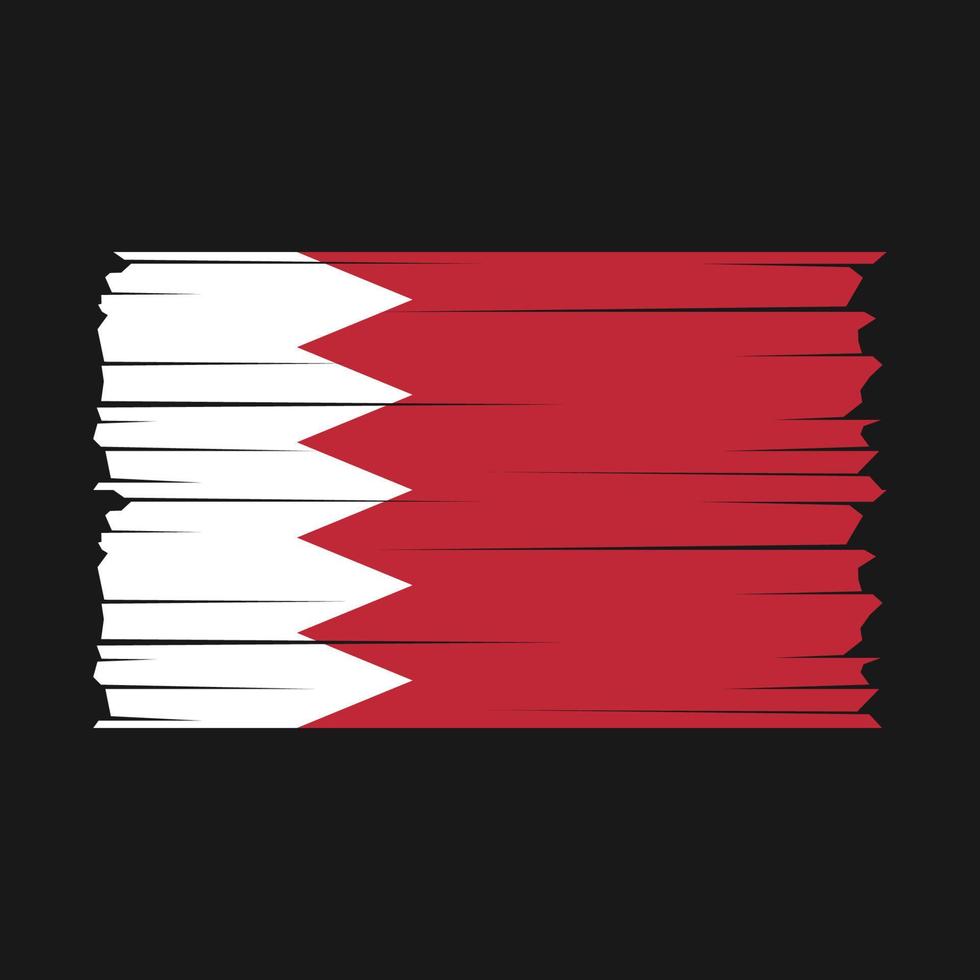 Bahrain Flag Vector