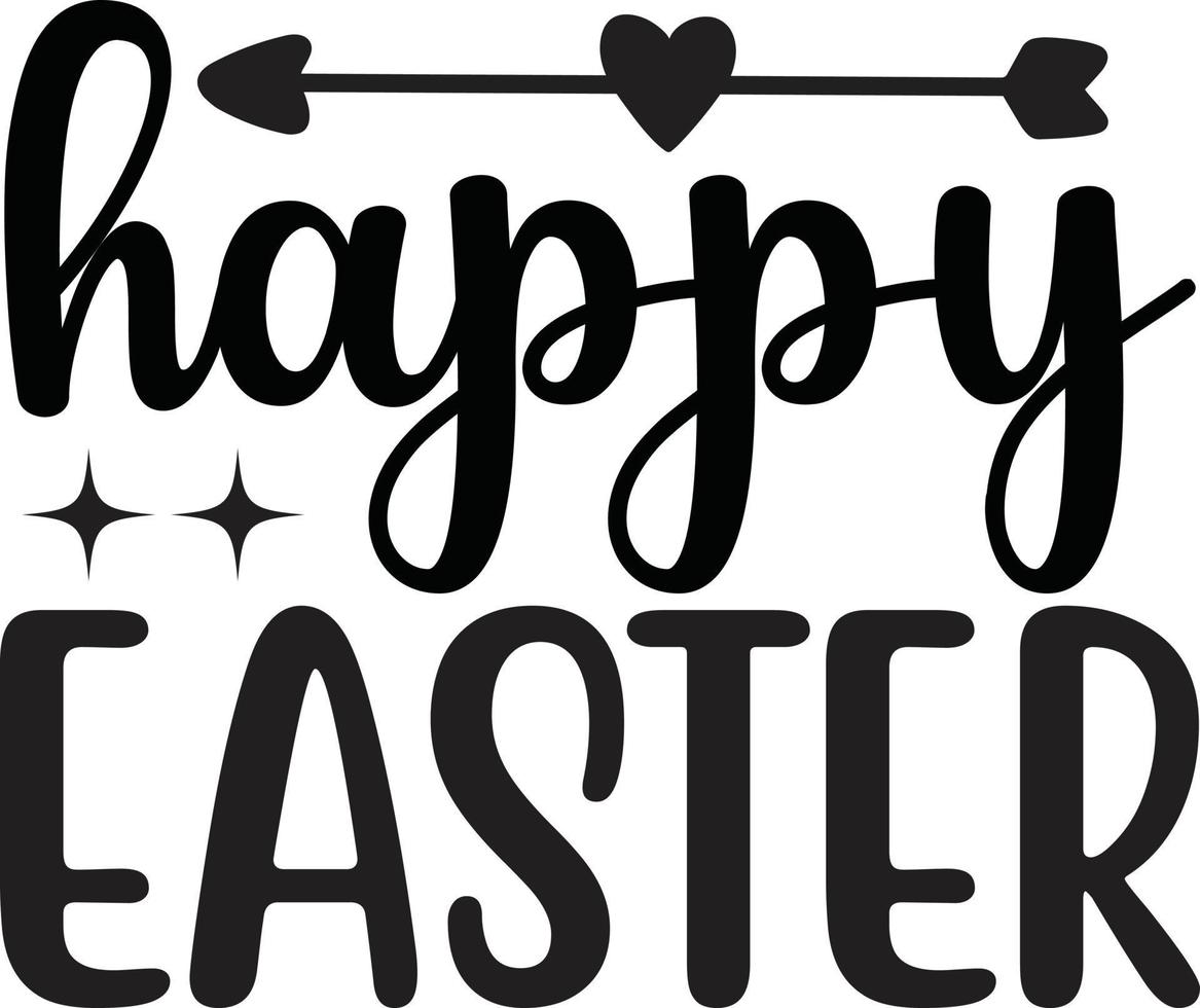 Happy Easter T Shirt Design vector