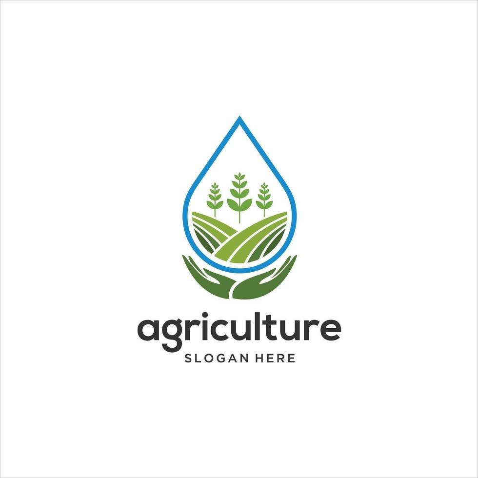 vector logo design illustration of agriculture business, tractor farm, soil farm, crop field, pasture, milk, barn, Emblem, Design Concept