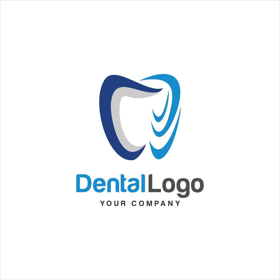 dental logo, logo para dental salud, y logo para dental cuidado. vector