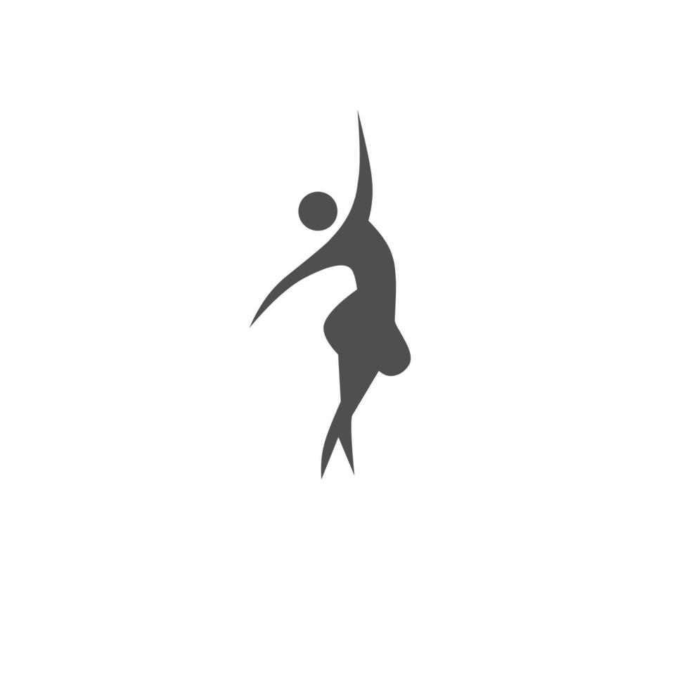 internacional danza día icono, sencillo icono danza con elegancia concepto vector