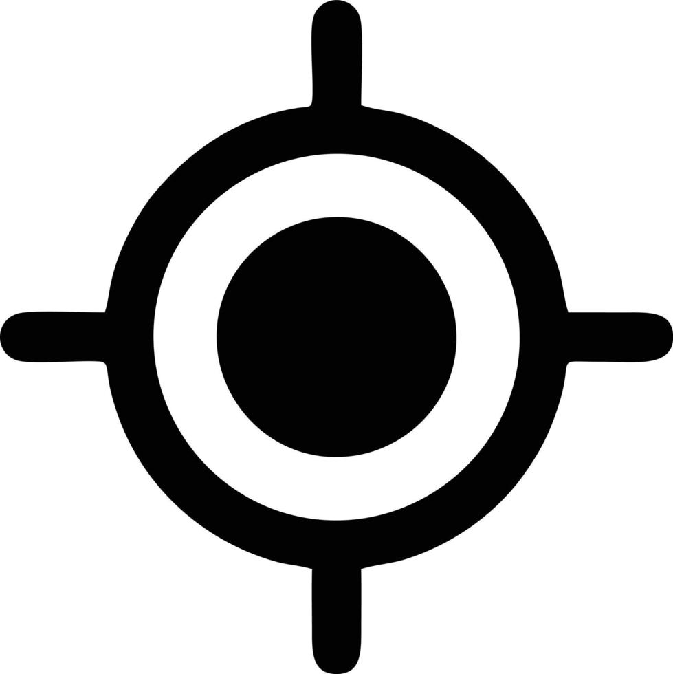 Target focus icon symbol design image, illustration of the success goal icon concept. EPS 10 vector