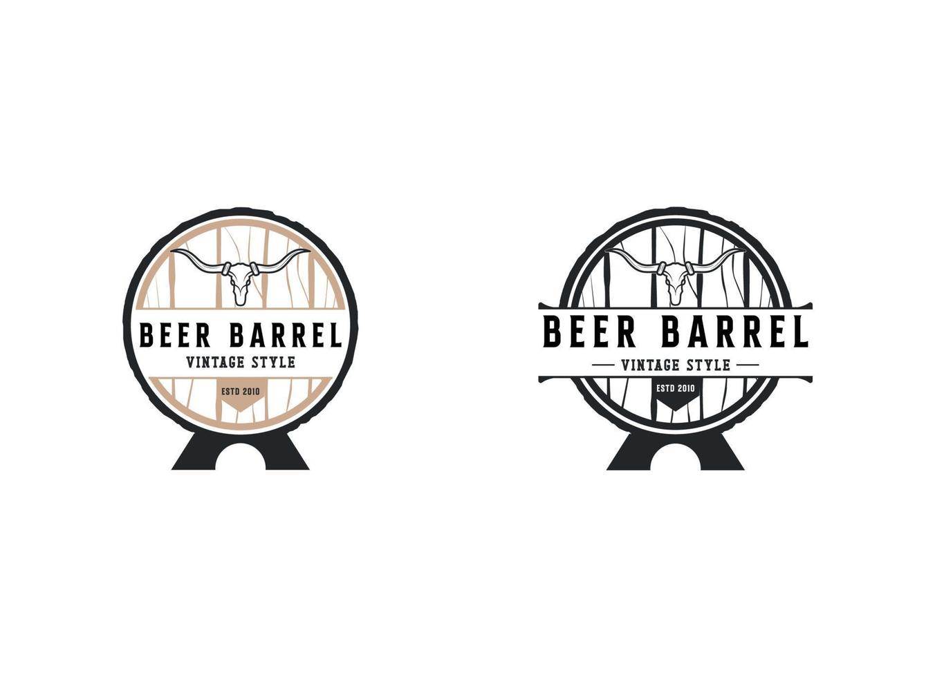 Beer craft creative logo design template. vector