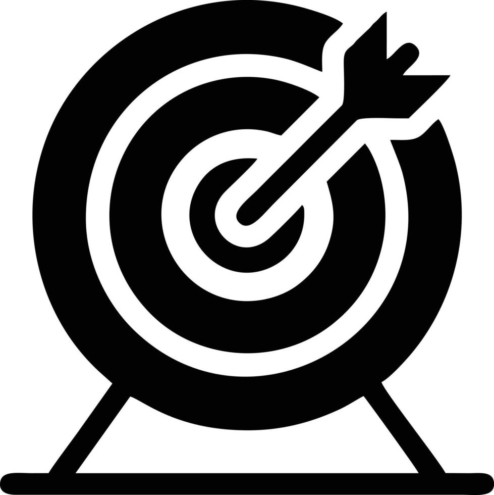 Target focus icon symbol design image, illustration of the success goal icon concept. EPS 10 vector