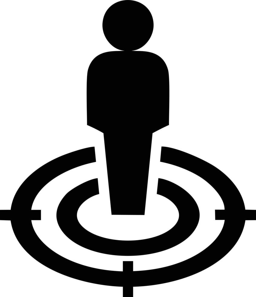 Target focus icon symbol design image, illustration of the success goal icon concept. EPS 10 vector