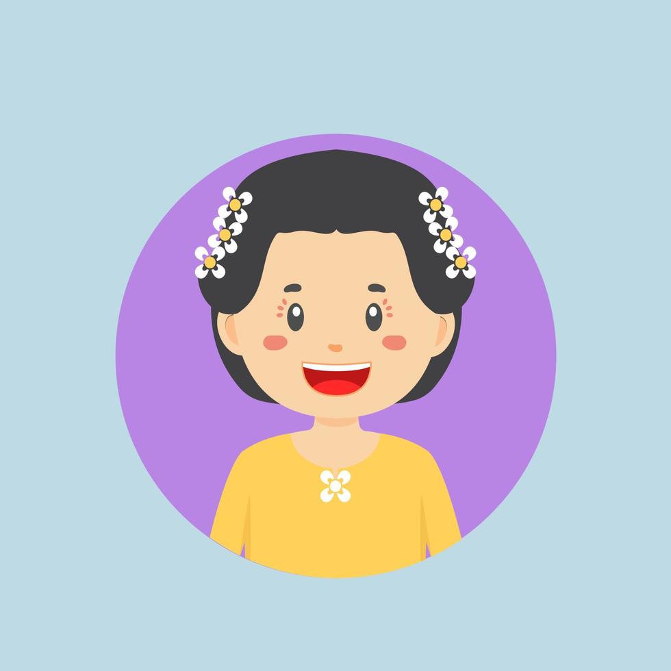 Avatar of a South Sulawesi Indonesian Character vector