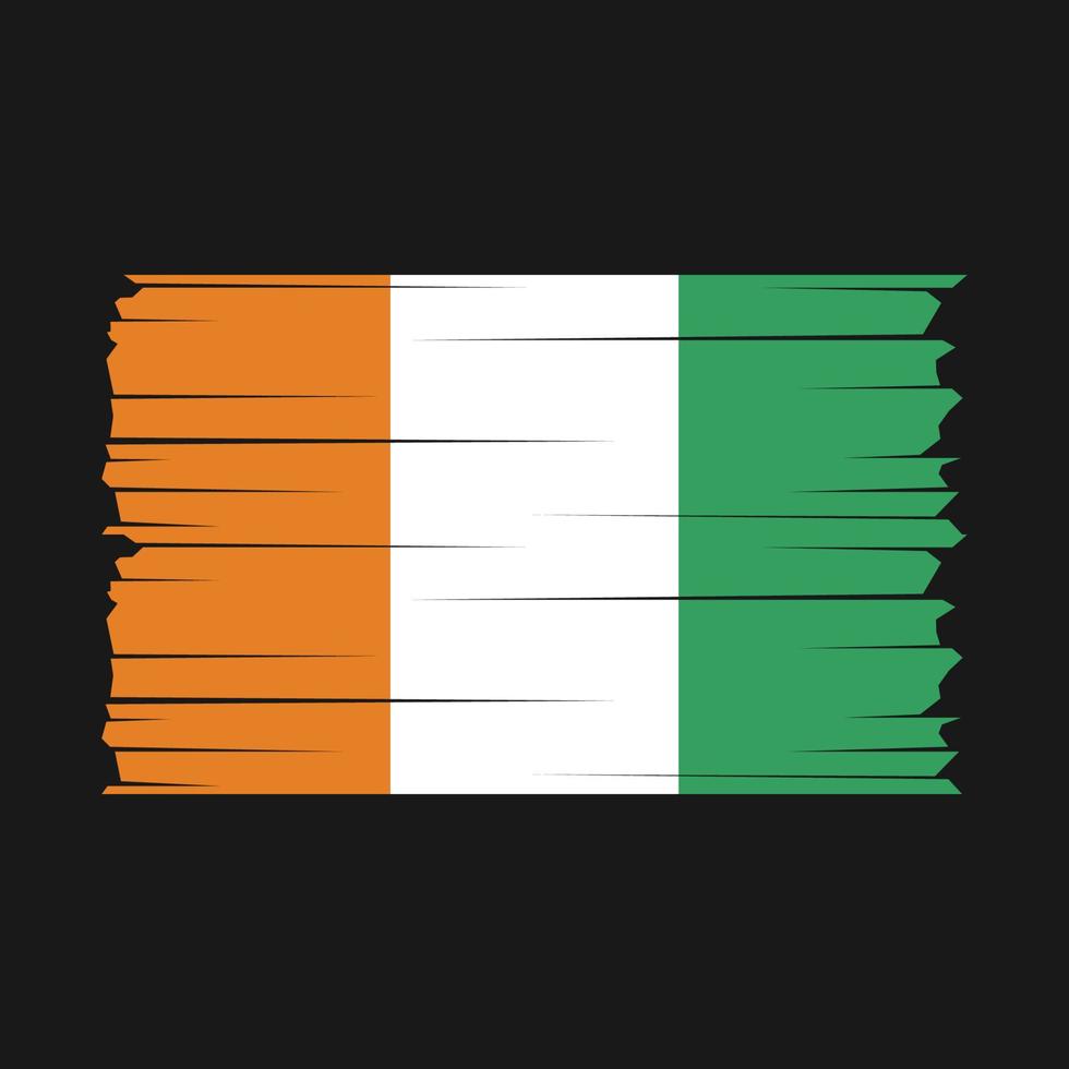 Ivory Coast Flag Vector