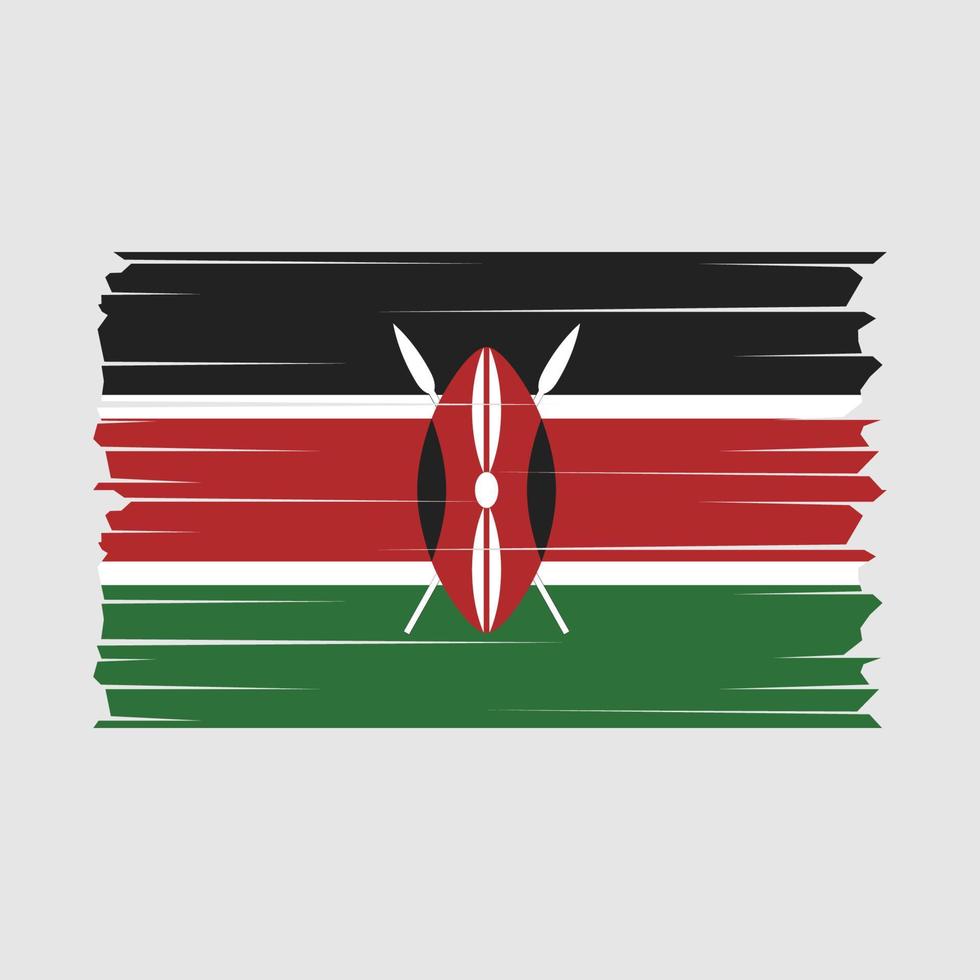 Kenya Flag Vector