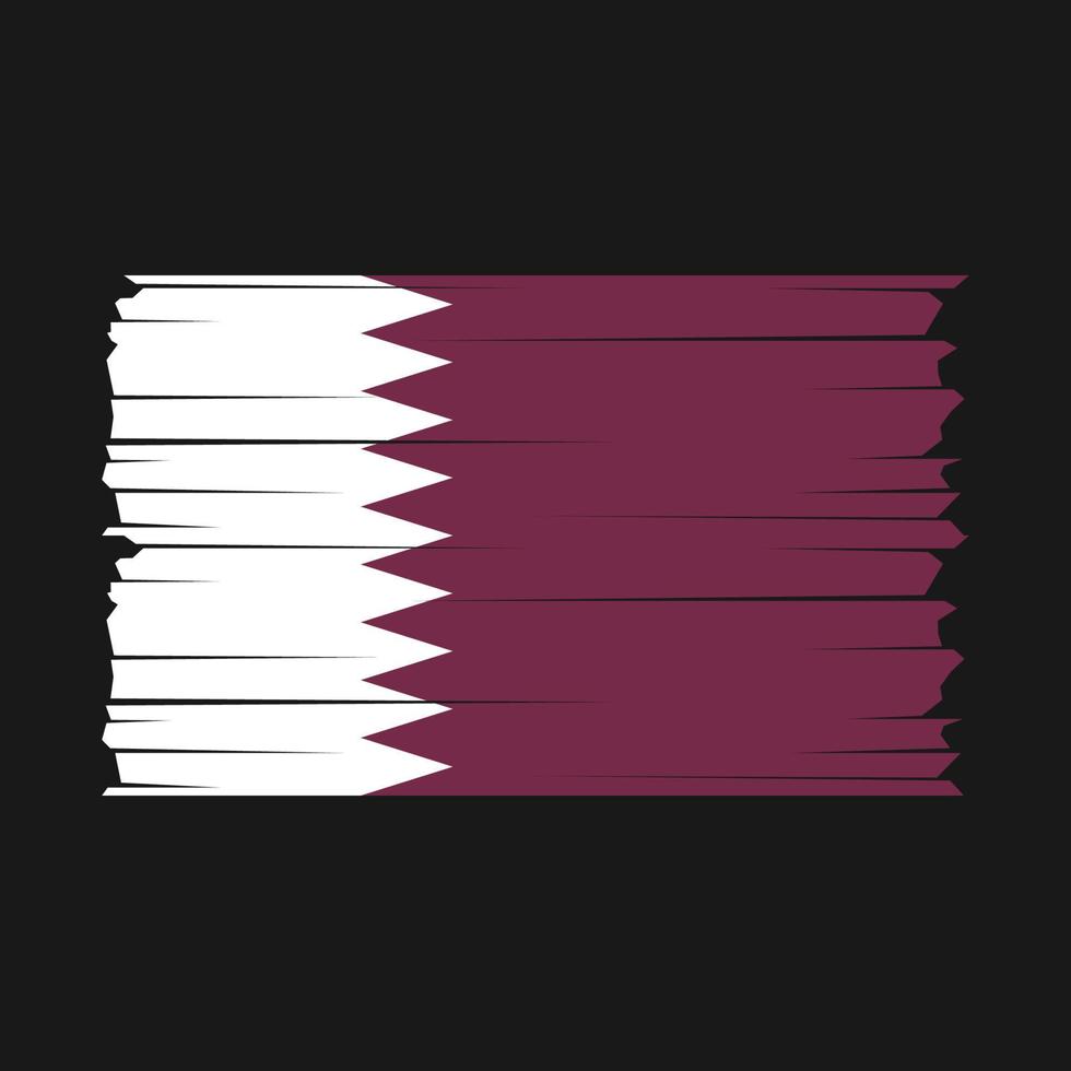Qatar Flag Vector