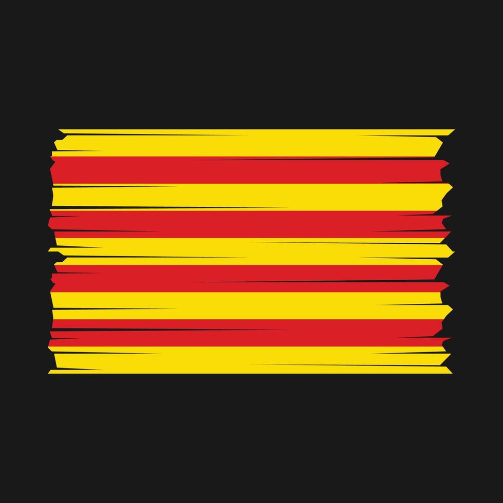 vector de bandera de cataluña