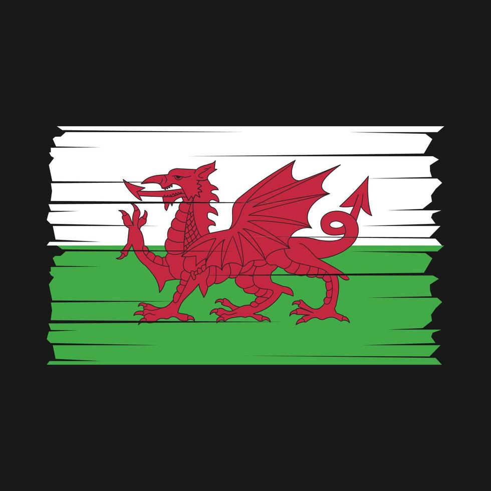 Wales Flag Vector