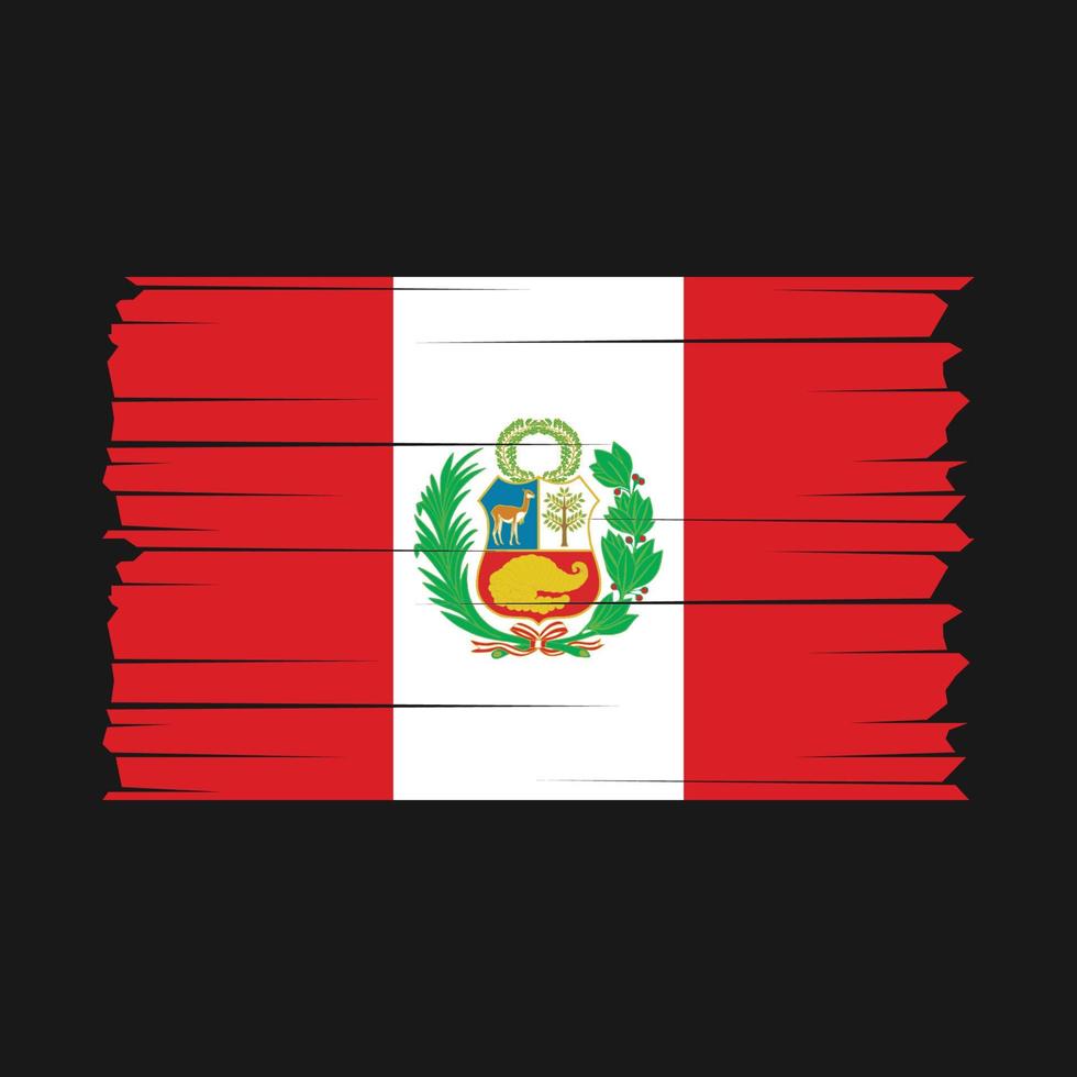 vector de bandera peru