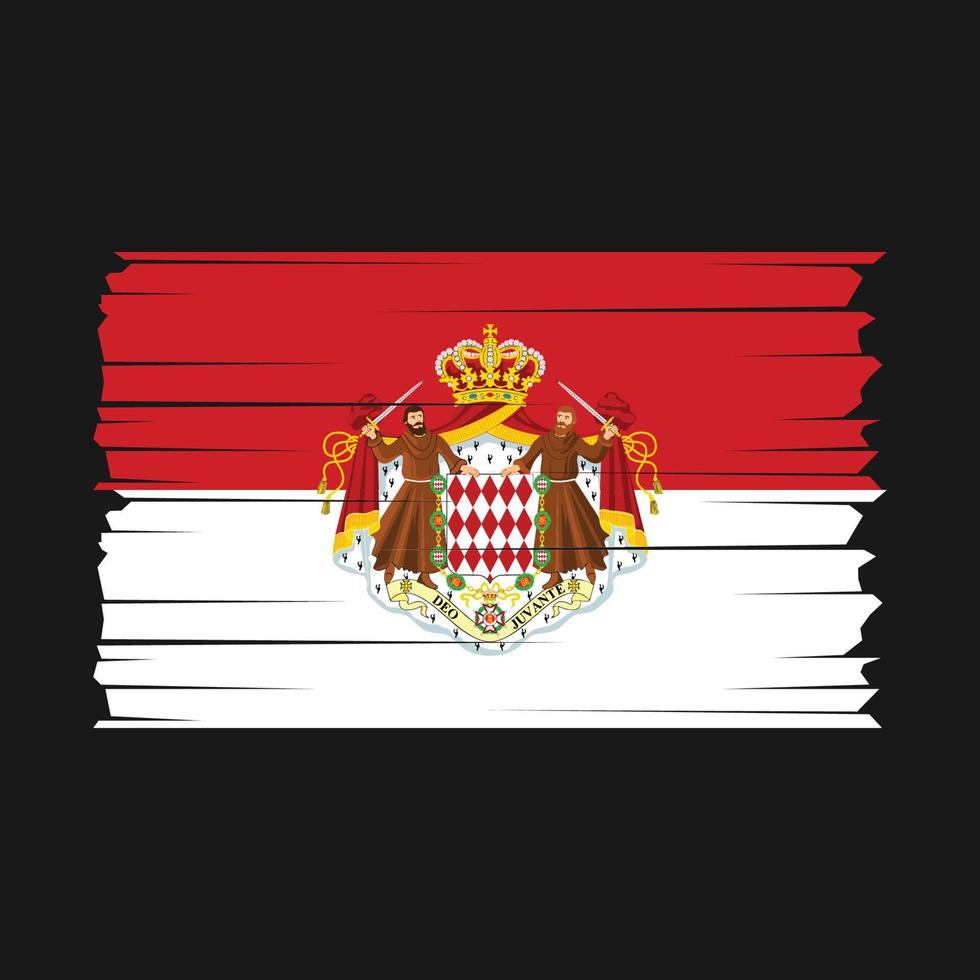 Monaco Flag Vector