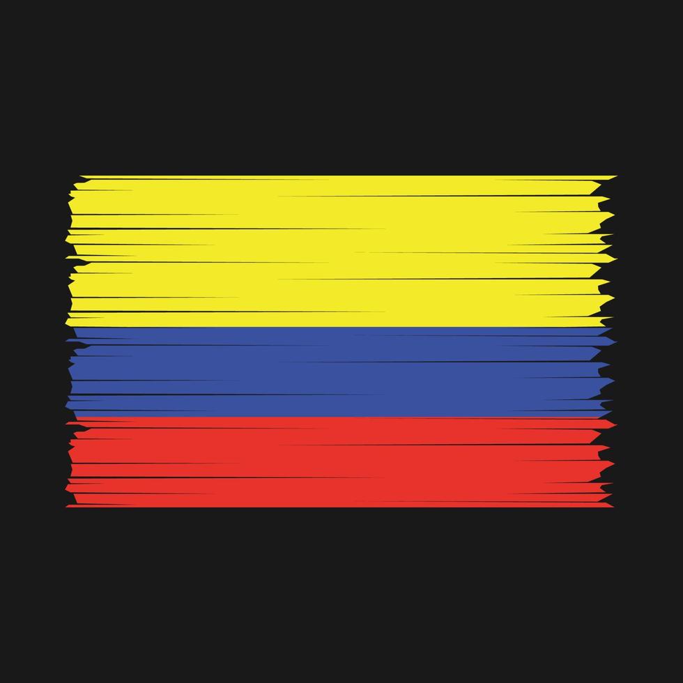 vector de bandera de colombia