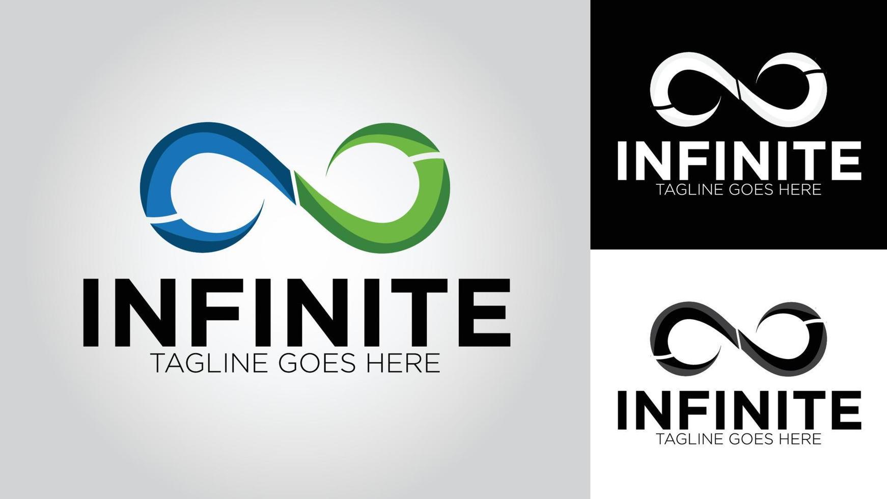 infinito negocio vector logo diseño modelo