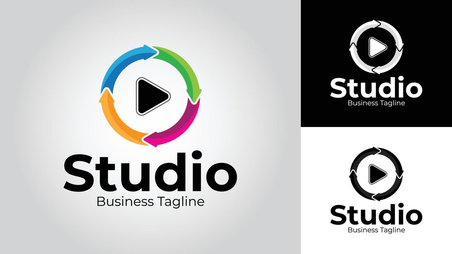 Studio Business Vector Logo Design Template