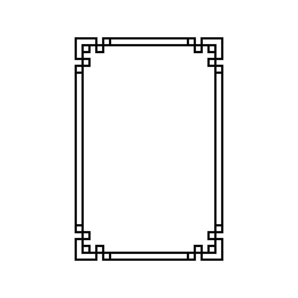 Clásico caligráfico marcos vector icono. retro elegante ornamental fronteras ilustración signo. antiguo espejo símbolo.