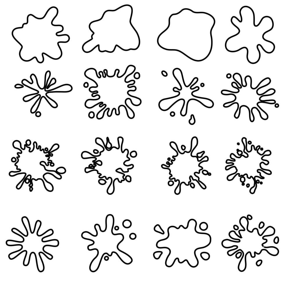 Blotch Vector Icon set. blot illustration sign collection. blur Symbol.