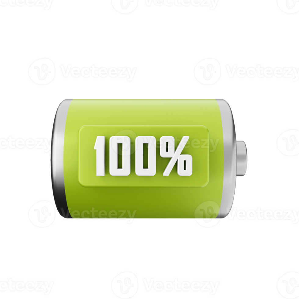 3d battery charge energy icon illustration png