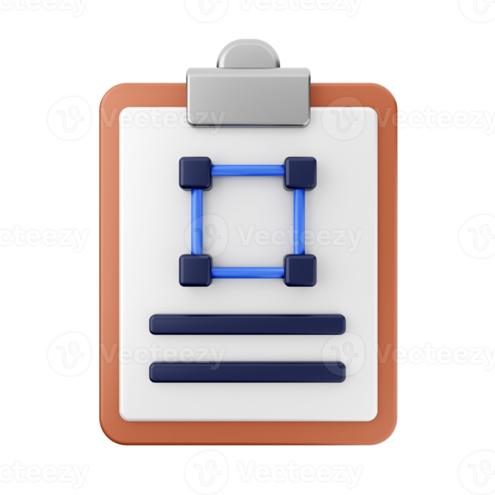 3d file report icon illustration png