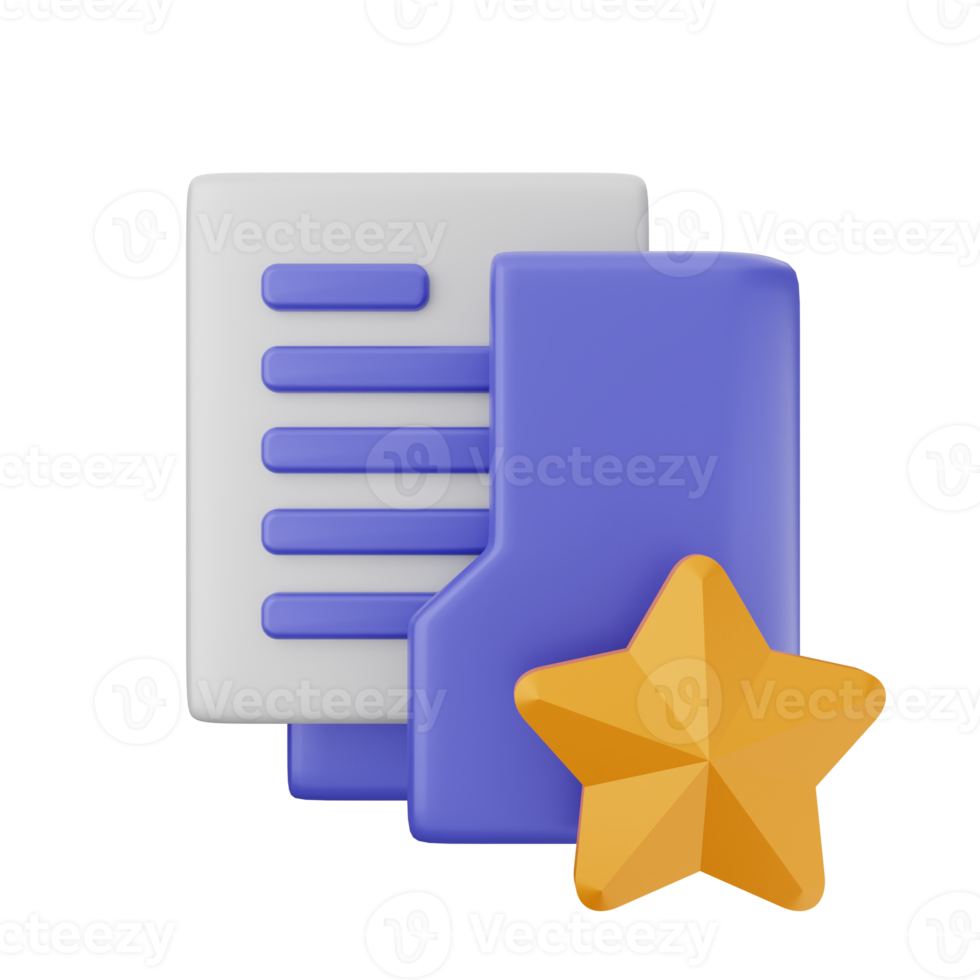 3d folder icon illustration png