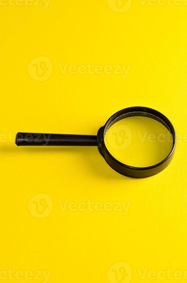 Magnifying glass close up photo