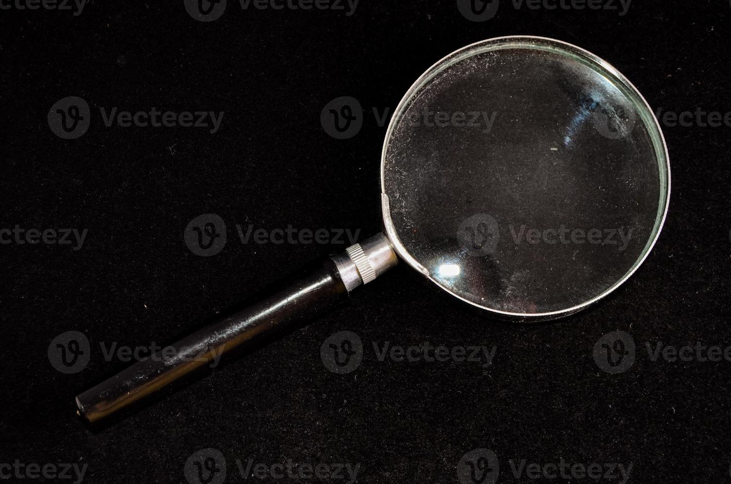 Magnifying glass close up photo