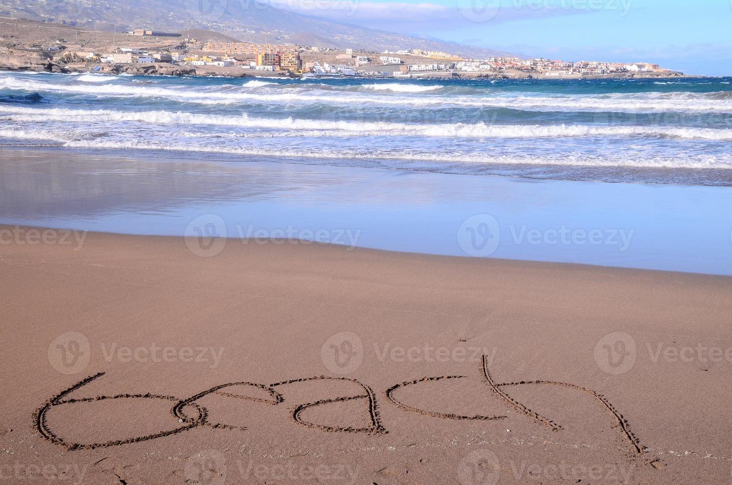 playa en tenerife, canario islas foto