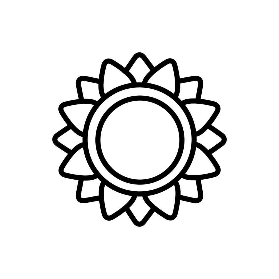 girasol icono vector. flor ilustración signo. jardín símbolo. belleza logo. vector