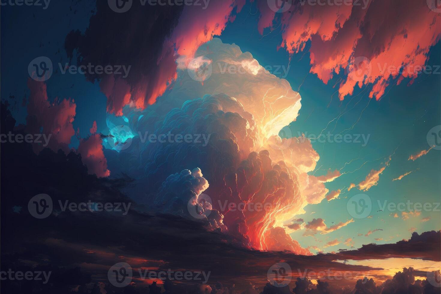 Sky and cloud abstract background. photo