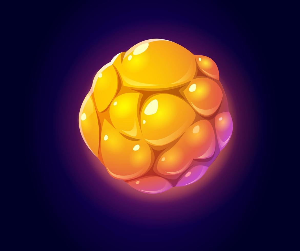Fantastic space planet for ui galaxy game vector