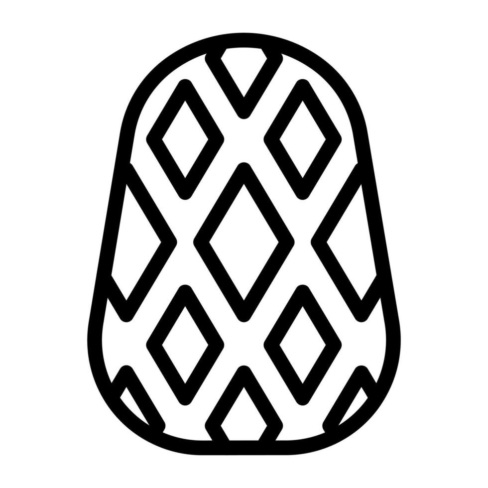 egg icon outline style easter illustration vector element and symbol perfect.